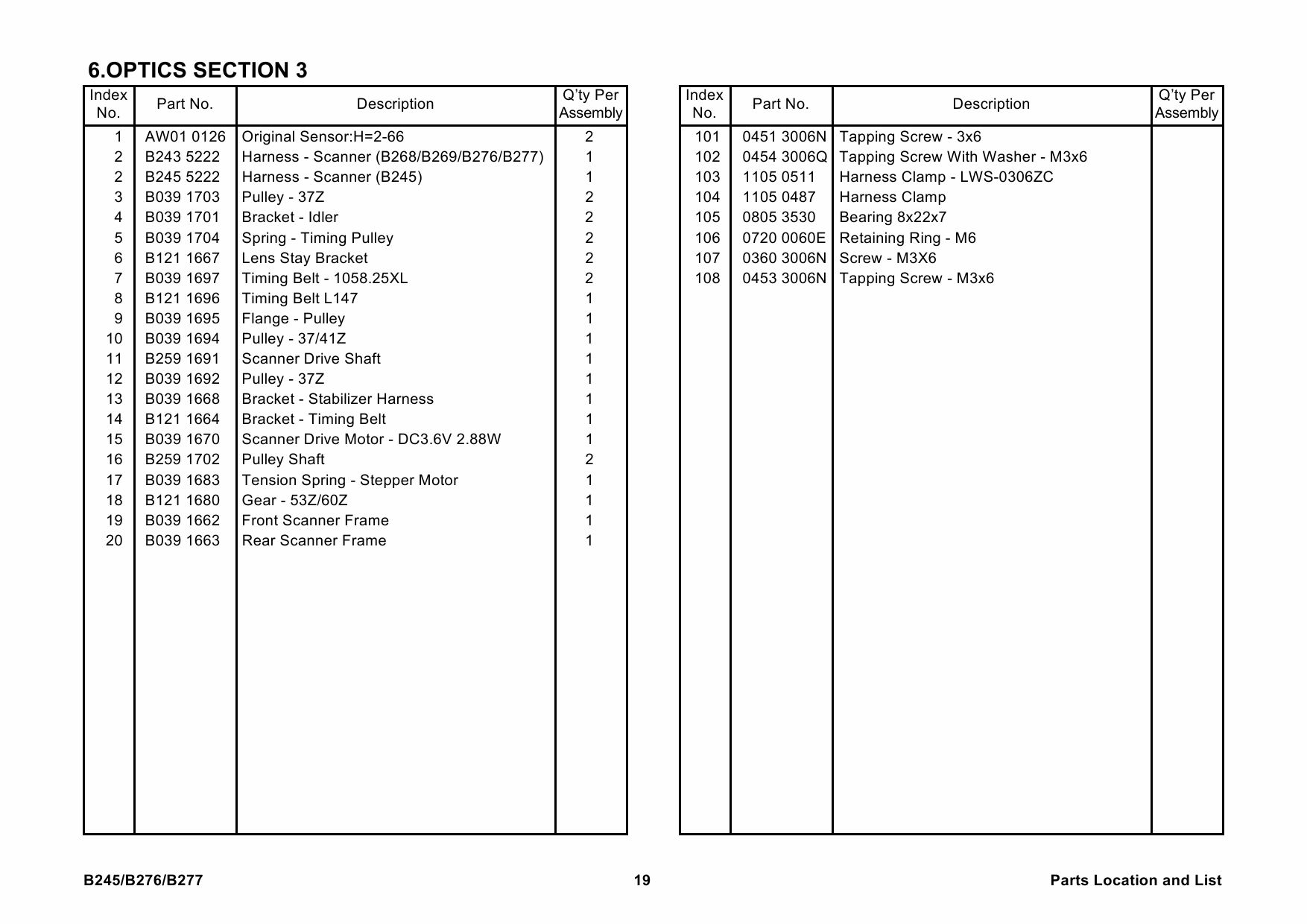 RICOH Options B245 B276 B277 Parts Catalog PDF download-4